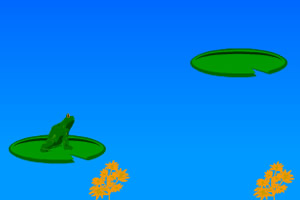 青蛙跳荷叶小游戏