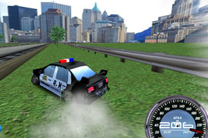 3D警车测速赛小游戏