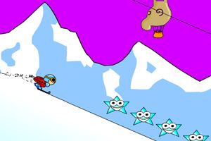 高速滑雪小游戏