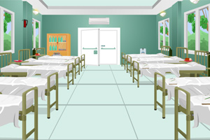 医院病房逃脱小游戏