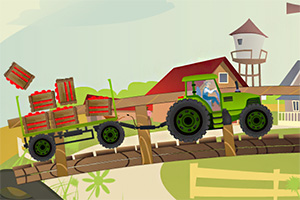 农场拖拉机驾驶小游戏
