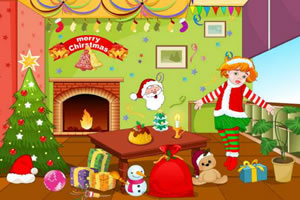 圣诞节大厅装饰小游戏