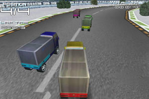 3D运货大卡车小游戏