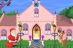 圣诞节装饰教堂小游戏
