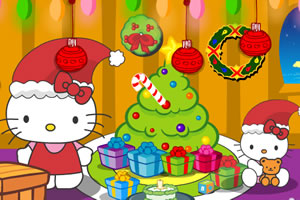 凯蒂猫的圣诞节小游戏