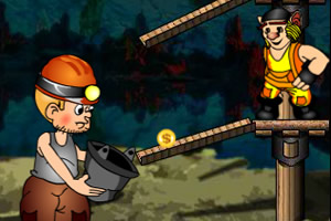 小矿工接金币小游戏