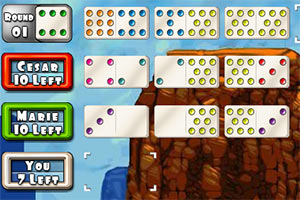 墨西哥式多米诺骨牌小游戏