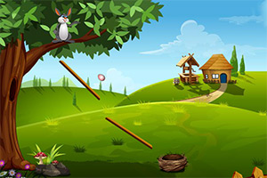 小兔子送鸡蛋小游戏