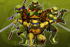 忍者神龟找数字小游戏