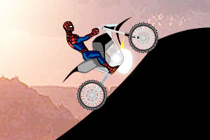 蜘蛛侠骑摩托小游戏