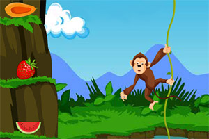 猴子吃水果大挑战小游戏