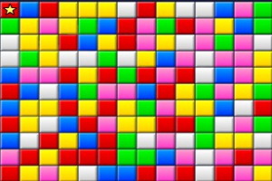 彩色方块小游戏