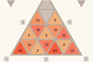 三角2048小游戏