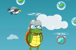 飞翔的乌龟小游戏