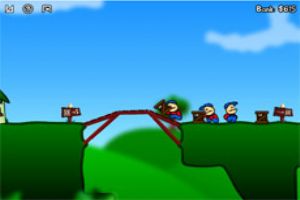 搭桥运货小游戏