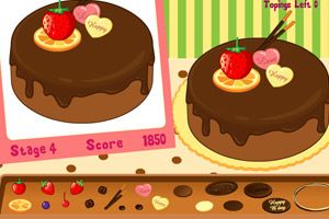 甜品蛋糕师小游戏