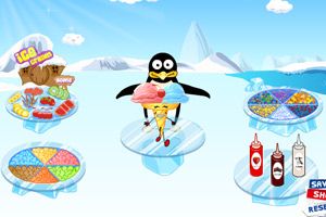企鹅做冰淇淋小游戏