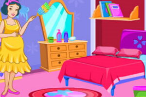 白雪公主打扫房间小游戏