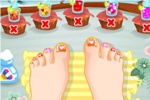 沙滩美甲小游戏