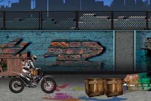 城市特技摩托车小游戏