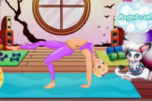 芭比做瑜伽小游戏