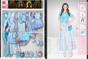 优雅的蓝色调小游戏