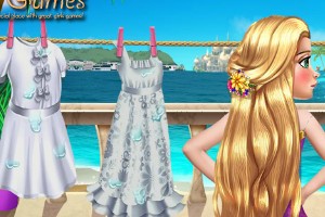 长发公主洗衣日小游戏