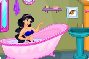 茉莉公主布置浴室小游戏