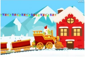 圣诞老人火车送礼小游戏