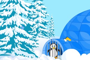 企鹅逃离圣诞派对小游戏