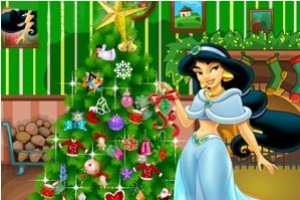 茉莉公主布置圣诞树小游戏