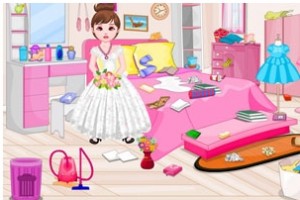 花姑娘整理房间小游戏