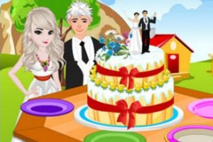 艾莎婚礼大蛋糕小游戏
