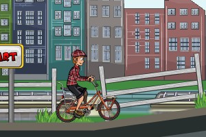 阿姆斯特丹骑自行车小游戏