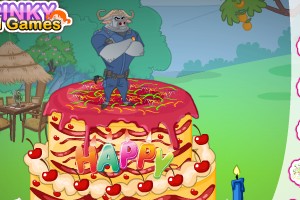 疯狂动物城生日蛋糕小游戏