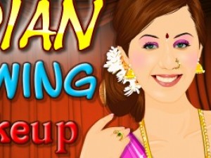 印度美女化妆小游戏