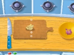 艾莎做素食肉饼小游戏