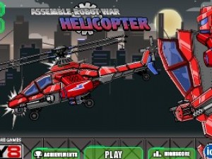 组装机械直升飞机小游戏