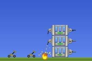 高楼大炮防守小游戏