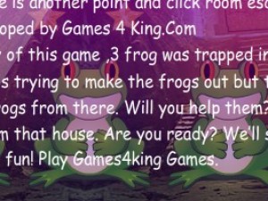 三只青蛙逃脱小游戏