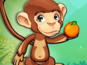 吃水果的猴子小游戏