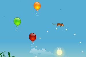 猴子跳气球小游戏