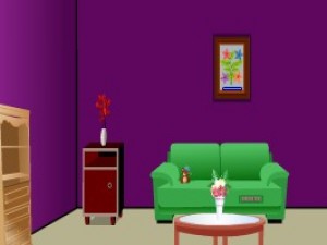 现代紫色房子逃出小游戏