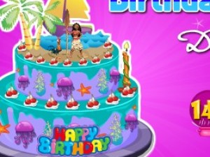 莫娜的生日蛋糕小游戏