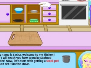 塔莎制作海鲜汤小游戏