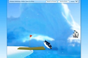 企鹅跳水小游戏