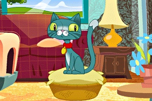 美眉宠物猫小游戏