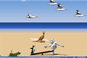 企鹅滑翔小游戏