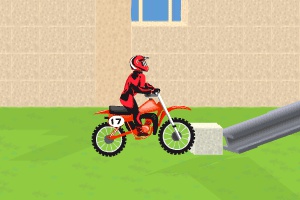 越野摩托车挑战小游戏