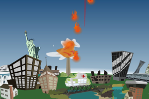 2012陨石摧毁地球无敌版小游戏